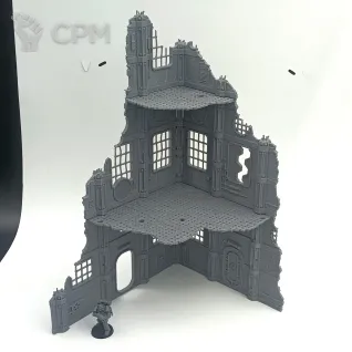 Описание картинки Разрушенная Станция Очистки - Sector Mechanicus Террейн от Terrain Print по цене 1 800руб | Свободный Рынок Миниатюр - СРМ