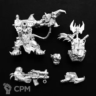 Описание картинки Warhammer 40000 - Orks - Warboss - Assault on Black Reach - Limited edition (Metal) от FULL METAL по цене 800руб | Свободный Рынок Миниатюр - СРМ