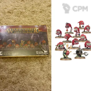 Описание картинки Squig Herd (ориг) от Hammer Drozd по цене 4 900руб | Свободный Рынок Миниатюр - СРМ