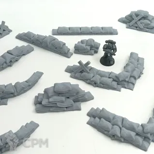 Описание картинки Мешки с песком - Террейн от Terrain Print по цене 700руб | Свободный Рынок Миниатюр - СРМ
