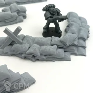 Описание картинки Мешки с песком - Террейн от Terrain Print по цене 700руб | Свободный Рынок Миниатюр - СРМ