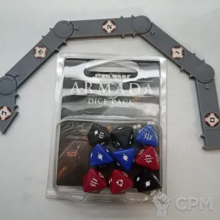 Описание картинки Star Wars: Armada Dice Pack и Armada Maneuver Tool Accessory Pack от Vakonziko по цене 3 000руб | Свободный Рынок Миниатюр - СРМ