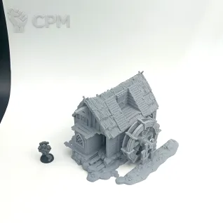 Описание картинки Водяная Мельница - Фэнтези Террейн от Terrain Print по цене 1 900руб | Свободный Рынок Миниатюр - СРМ