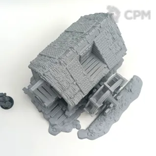 Описание картинки Водяная Мельница - Фэнтези Террейн от Terrain Print по цене 1 900руб | Свободный Рынок Миниатюр - СРМ