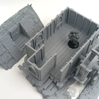 Описание картинки Водяная Мельница - Фэнтези Террейн от Terrain Print по цене 1 900руб | Свободный Рынок Миниатюр - СРМ
