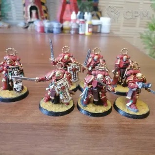 Описание картинки Bladeguard veterans с капитаном от Ринат по цене 2 200руб | Свободный Рынок Миниатюр - СРМ