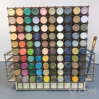 Описание картинки Подставка для красок от danypingvin по цене 3 500руб | Свободный Рынок Миниатюр - СРМ