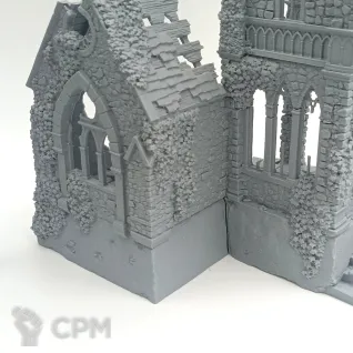 Описание картинки Разрушенная Часовня - Фэнтези Террейн, Shadowfey Ruins от Terrain Print по цене 2 500руб | Свободный Рынок Миниатюр - СРМ