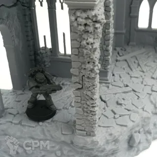 Описание картинки Разрушенная Часовня - Фэнтези Террейн, Shadowfey Ruins от Terrain Print по цене 2 500руб | Свободный Рынок Миниатюр - СРМ