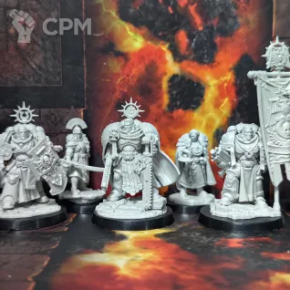 Описание картинки Captain Titus and The Wardens of Ultramar от Shaffer Defiler по цене 2 390руб | Свободный Рынок Миниатюр - СРМ