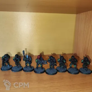 Описание картинки Fire Warriors (Воины Огня - лесной камуфляж) от lazylexa по цене 1 700руб | Свободный Рынок Миниатюр - СРМ