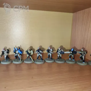 Описание картинки Fire Warriors (Воины Огня - пустынный камуфляж 2) от lazylexa по цене 1 600руб | Свободный Рынок Миниатюр - СРМ