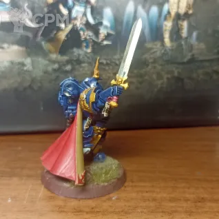 Описание картинки Captain in gravis armour от Triary по цене 2 500руб | Свободный Рынок Миниатюр - СРМ