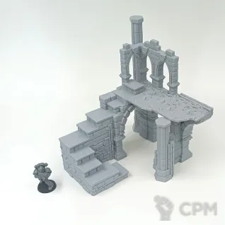 Описание картинки Каменные Фэнтези Руины - комплект из 4 от Terrain Print по цене 2 500руб | Свободный Рынок Миниатюр - СРМ