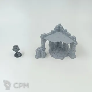 Описание картинки Каменные Фэнтези Руины - комплект из 4 от Terrain Print по цене 2 500руб | Свободный Рынок Миниатюр - СРМ