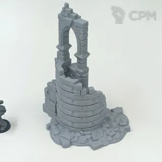 Описание картинки Каменные Фэнтези Руины - комплект из 4 от Terrain Print по цене 2 500руб | Свободный Рынок Миниатюр - СРМ