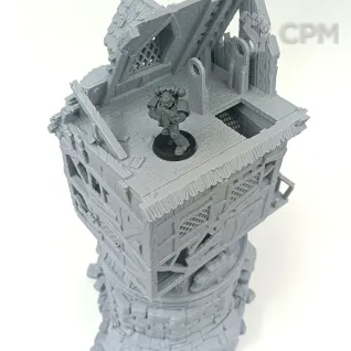 Описание картинки Разрушенная Мельница - Фэнтези Террейн, City of Tarok от Terrain Print по цене 2 800руб | Свободный Рынок Миниатюр - СРМ