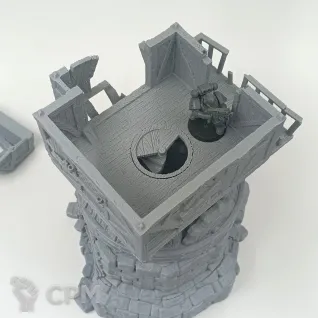 Описание картинки Разрушенная Мельница - Фэнтези Террейн, City of Tarok от Terrain Print по цене 2 800руб | Свободный Рынок Миниатюр - СРМ
