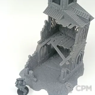 Описание картинки Разрушенное Аббатство от Terrain Print по цене 1 900руб | Свободный Рынок Миниатюр - СРМ