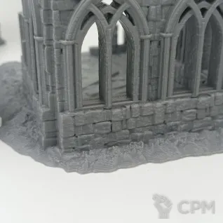 Описание картинки Разрушенное Аббатство от Terrain Print по цене 1 900руб | Свободный Рынок Миниатюр - СРМ