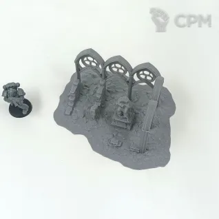 Описание картинки Разрушенное Аббатство от Terrain Print по цене 1 900руб | Свободный Рынок Миниатюр - СРМ