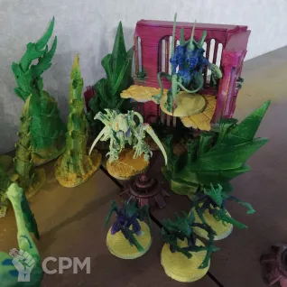 Описание картинки Армия тиранидов и террейн от Demushu  по цене 12 000руб | Свободный Рынок Миниатюр - СРМ