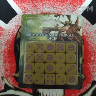 Описание картинки Maggotkin of Nurgle Dice от Ultra_Chaot!c по цене 5 000руб | Свободный Рынок Миниатюр - СРМ