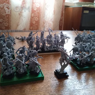 Описание картинки Армия Лесных Эльфов - Wood Elves (TOW) / Sylvan Elves (T9A) от Syryus по цене 23 175руб | Свободный Рынок Миниатюр - СРМ