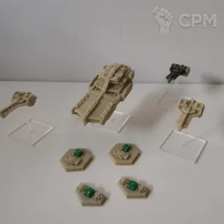 Описание картинки Firestorm Armada Dindrenzi Fleet от Cyber_Capybara по цене 3 000руб | Свободный Рынок Миниатюр - СРМ