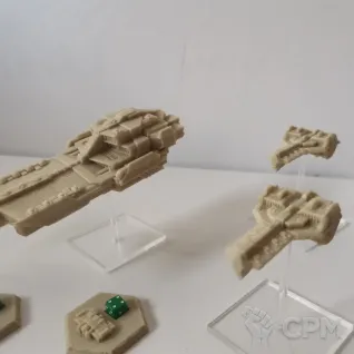 Описание картинки Firestorm Armada Dindrenzi Fleet от Cyber_Capybara по цене 3 000руб | Свободный Рынок Миниатюр - СРМ
