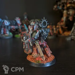 Описание картинки Primaris Lieutenant with Storm Shield от WB studio по цене 2 600руб | Свободный Рынок Миниатюр - СРМ