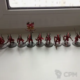 Описание картинки Daemons of Khorne Bloodletters от Ar4i по цене 4 500руб | Свободный Рынок Миниатюр - СРМ