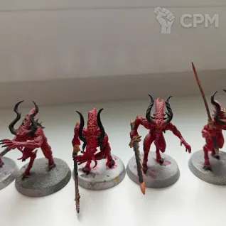 Описание картинки Daemons of Khorne Bloodletters от Ar4i по цене 4 500руб | Свободный Рынок Миниатюр - СРМ