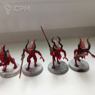 Описание картинки Daemons of Khorne Bloodletters от Ar4i по цене 4 500руб | Свободный Рынок Миниатюр - СРМ