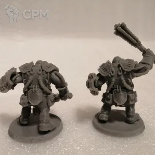 Описание картинки 2 Ogryns/Bullgryns (3d-печать) от ORCHEY по цене 100руб | Свободный Рынок Миниатюр - СРМ