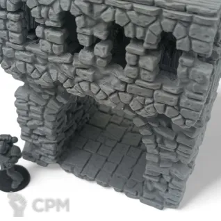 Описание картинки Разрушенные Городские Ворота - Террейн, Shadowfey Ruins от Terrain Print по цене 2 450руб | Свободный Рынок Миниатюр - СРМ
