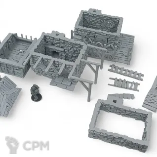 Описание картинки Разрушенная Гильдия - Террейн, Shadowfey Ruins от Terrain Print по цене 3 200руб | Свободный Рынок Миниатюр - СРМ