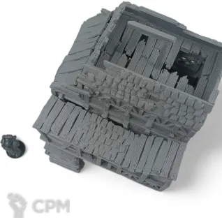 Описание картинки Разрушенный Пост Охраны - Террейн, Shadowfey Ruins от Terrain Print по цене 2 500руб | Свободный Рынок Миниатюр - СРМ