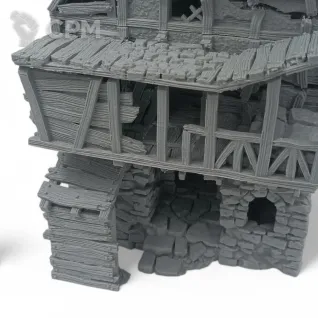 Описание картинки Разрушенный Пост Охраны - Террейн, Shadowfey Ruins от Terrain Print по цене 2 500руб | Свободный Рынок Миниатюр - СРМ