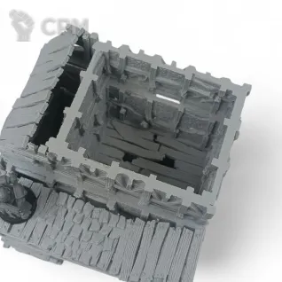 Описание картинки Разрушенный Пост Охраны - Террейн, Shadowfey Ruins от Terrain Print по цене 2 500руб | Свободный Рынок Миниатюр - СРМ