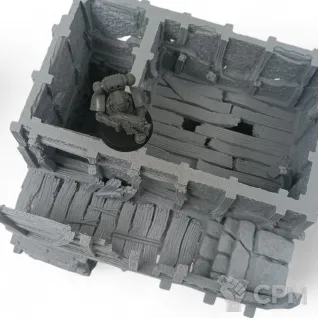 Описание картинки Разрушенный Пост Охраны - Террейн, Shadowfey Ruins от Terrain Print по цене 2 500руб | Свободный Рынок Миниатюр - СРМ