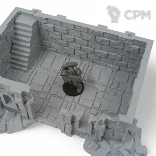 Описание картинки Разрушенный дом Аркенфела №1 - Террейн от Terrain Print по цене 1 300руб | Свободный Рынок Миниатюр - СРМ