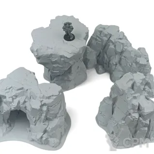 Описание картинки Большие Камни № 2 - Террейн от Terrain Print по цене 2 800руб | Свободный Рынок Миниатюр - СРМ