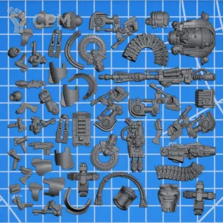 Описание картинки Castellax Battle Automata от Три Ди Принт по цене 850руб | Свободный Рынок Миниатюр - СРМ