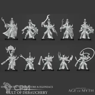 Описание картинки Slaanesh Warriors от Три Ди Принт по цене 170руб | Свободный Рынок Миниатюр - СРМ