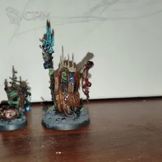 Описание картинки Swampcalla Shaman with Pot-grot от Кирмандос по цене 1 000руб | Свободный Рынок Миниатюр - СРМ