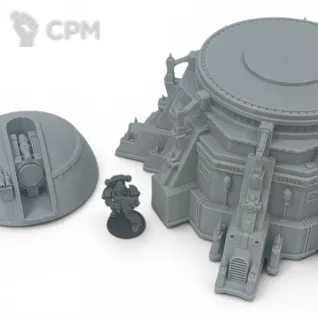 Описание картинки Орудие "Абсолют" - Sci-Fi Террейн от Terrain Print по цене 1 600руб | Свободный Рынок Миниатюр - СРМ