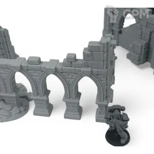 Описание картинки Большие Фэнтези Руины - комплект из 3 от Terrain Print по цене 2 500руб | Свободный Рынок Миниатюр - СРМ