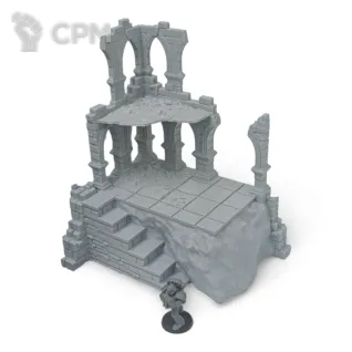 Описание картинки Большие Фэнтези Руины - комплект из 3 от Terrain Print по цене 2 500руб | Свободный Рынок Миниатюр - СРМ
