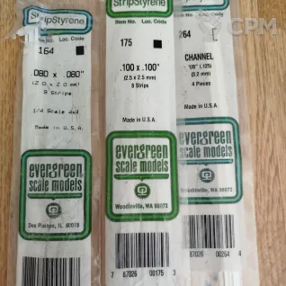 Описание картинки Модельный пластик Evergreen от  по цене 3 500руб | Свободный Рынок Миниатюр - СРМ